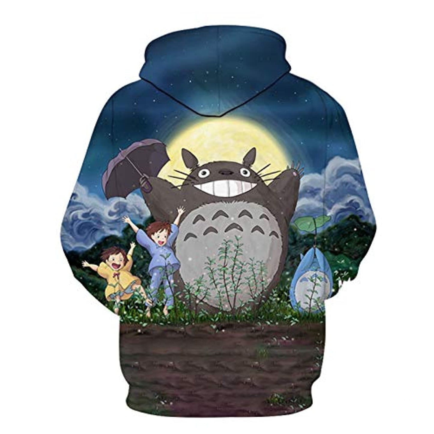 Totoro Hoodie Cartoon Totoro Hoodie – Unisex 3D Print Hooded Pullover Sweatershirt