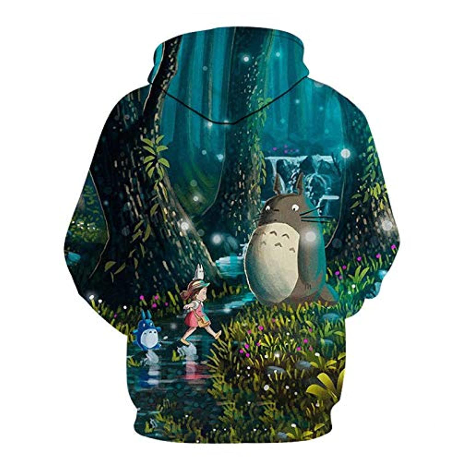 Totoro Hoodie Cartoon Totoro Hoodie – Unisex 3D Print Hooded Pullover Sweatershirt