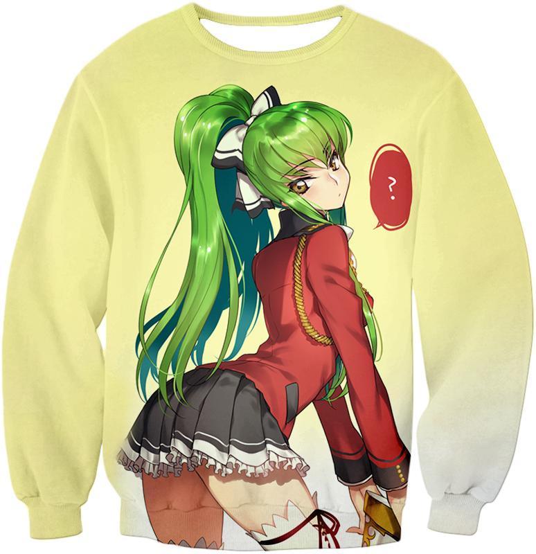 OtakuForm-OP Hoodie Sweatshirt / XXS Code Geass Cute School Uniform Girl C.C. Beautiful Anime Poster Hoodie