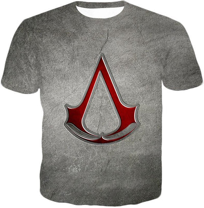 OtakuForm-OP T-Shirt T-Shirt / XXS Cool Assassin's Creed Symbol Awesome Promo Grey T-Shirt