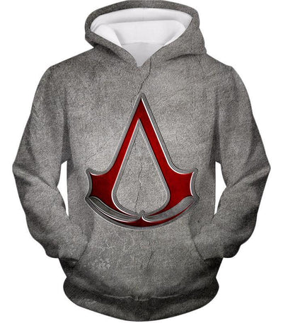 OtakuForm-OP T-Shirt Hoodie / XXS Cool Assassin's Creed Symbol Awesome Promo Grey T-Shirt