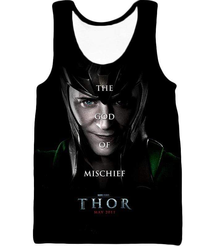 OtakuForm-OP T-Shirt Tank Top / XXS Cool God of Mischief Loki Thor Promo Black T-Shirt