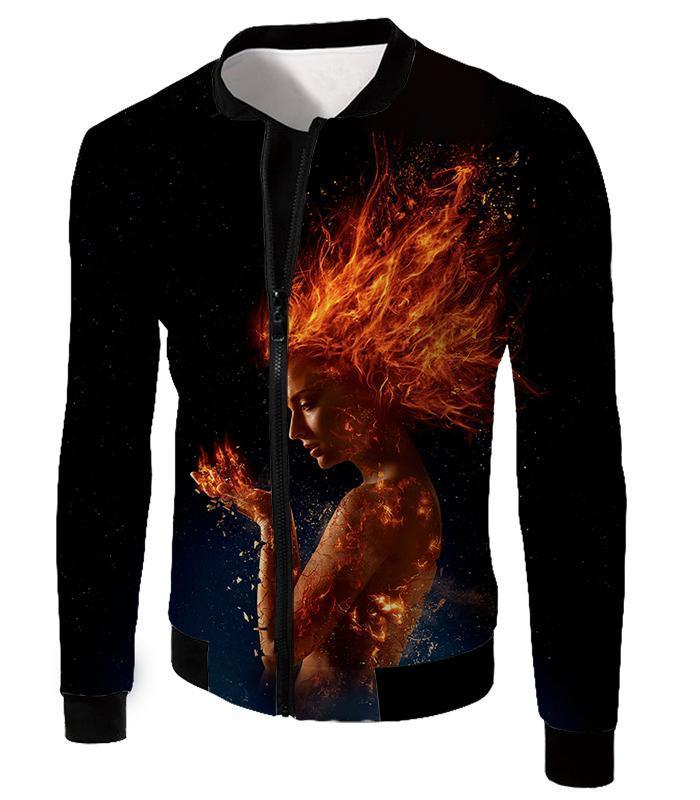 Otakuform-OP T-Shirt Jacket / XXS Cool HD Printed Dark Phoenix Black T-Shirt