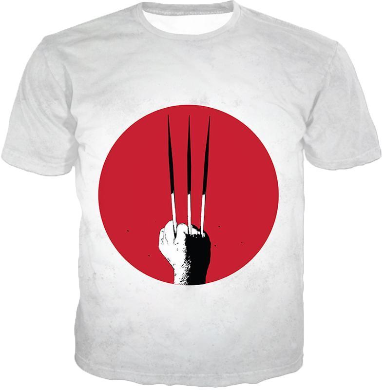 Otakuform-OP T-Shirt T-Shirt / XXS Cool Promo Wolverine Claws Awesome White T-Shirt