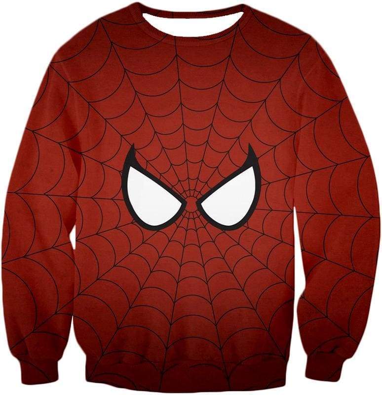OtakuForm-OP Sweatshirt Sweatshirt / XXS Cool Spider Net Patterned Spidey Eyes Red  Sweatshirt