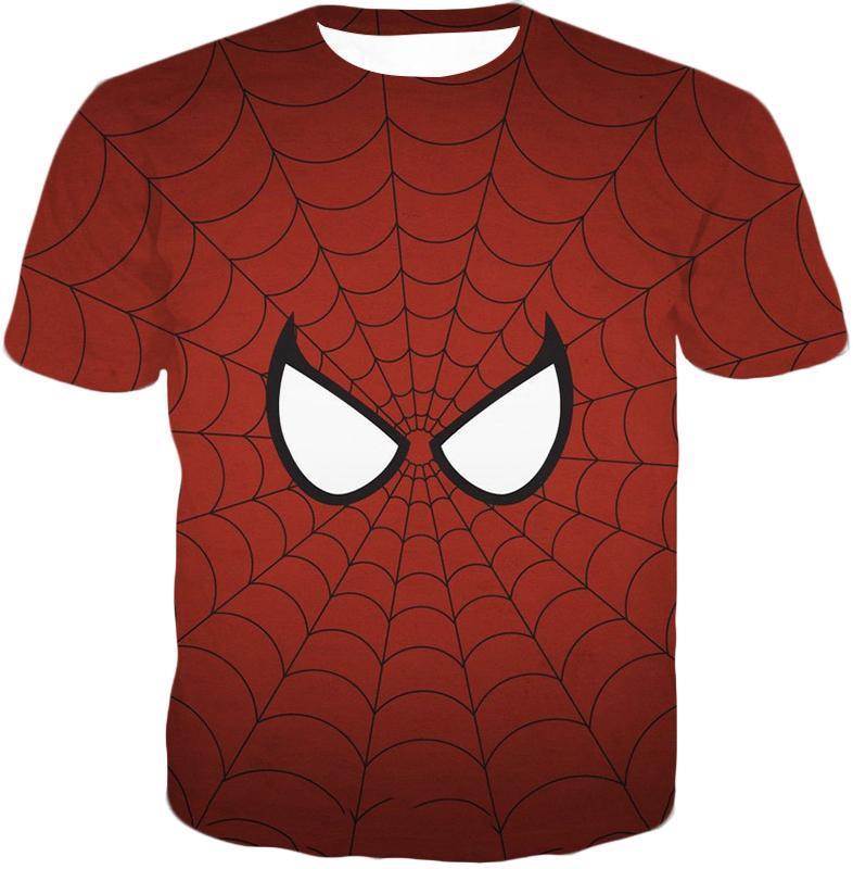 OtakuForm-OP T-Shirt T-Shirt / XXS Cool Spider Net Patterned Spidey Eyes Red  T-Shirt