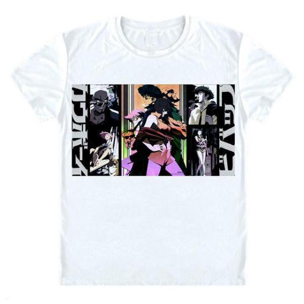 OtakuForm-AM T-Shirt M / White Cowboy Bebop Shirt - Main Character Shots T-Shirt