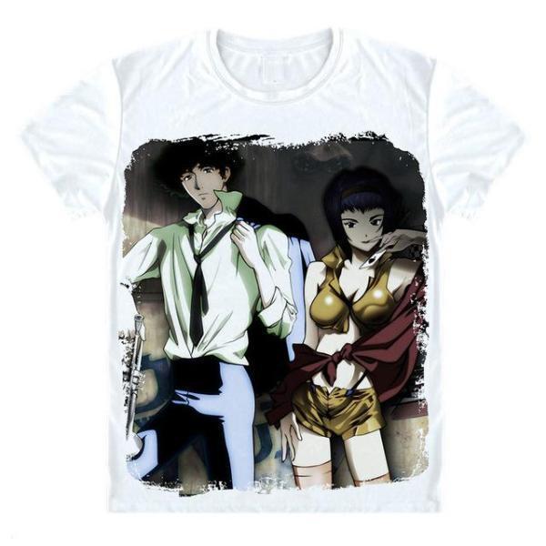 OtakuForm-AM T-Shirt M / White Cowboy Bebop Shirt - Spike and Valentine T-Shirt