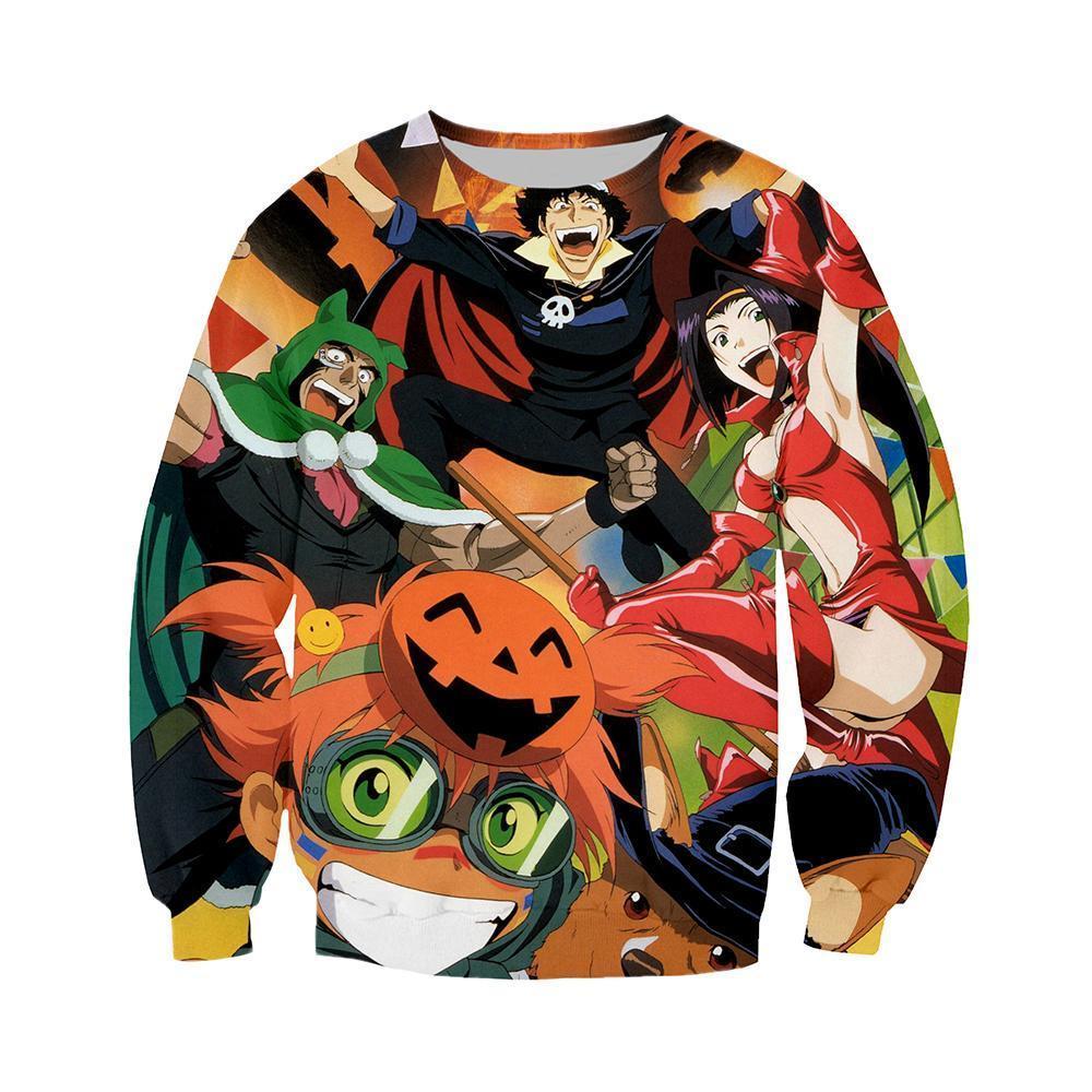 OtakuForm-AM Sweatshirt M / Orange Cowboy Bebop Sweatshirt - Halloween Sweatshirt