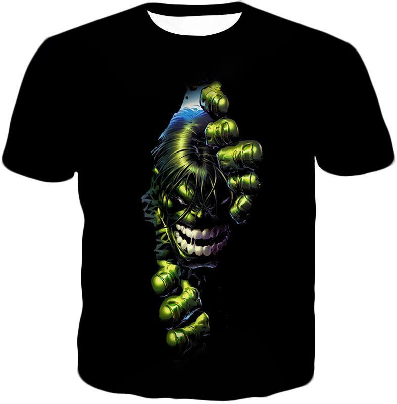 OtakuForm-OP T-Shirt T-Shirt / XXS Crazily Angry Superhero Hulk Black T-Shirt