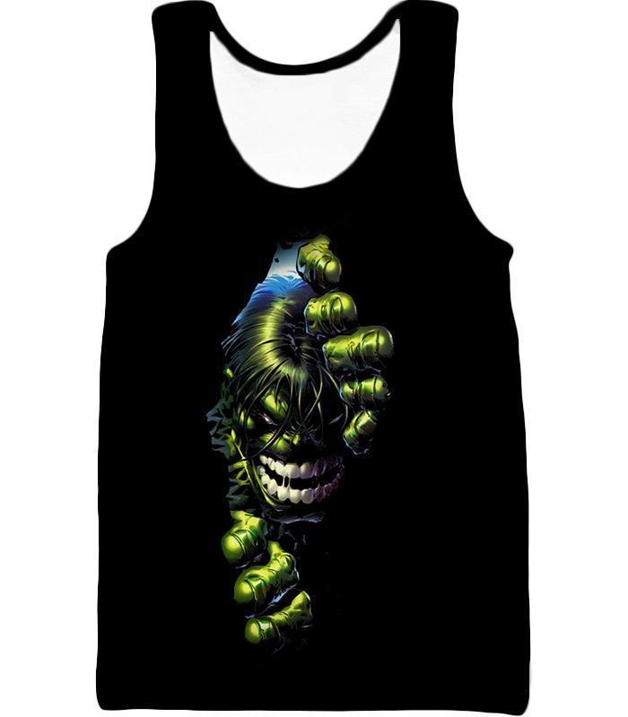 OtakuForm-OP T-Shirt Tank Top / XXS Crazily Angry Superhero Hulk Black T-Shirt