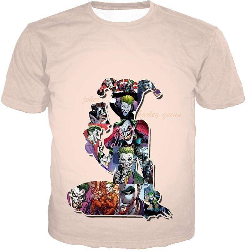 OtakuForm-OP Zip Up Hoodie T-Shirt / XXS Crazy Harley Quinn Villain Made by Joker Awesome Promo White Zip Up Hoodie