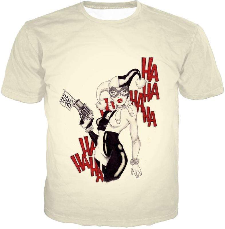 OtakuForm-OP Sweatshirt T-Shirt / XXS Crazy Jokers Forever Love Harley Quinn Cool Awesome White Sweatshirt