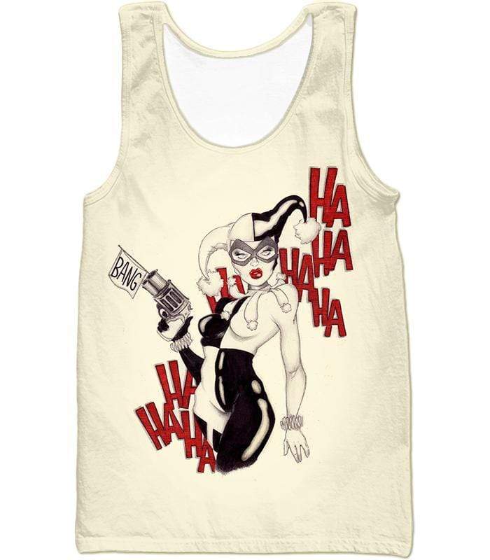 OtakuForm-OP Sweatshirt Tank Top / XXS Crazy Jokers Forever Love Harley Quinn Cool Awesome White Sweatshirt