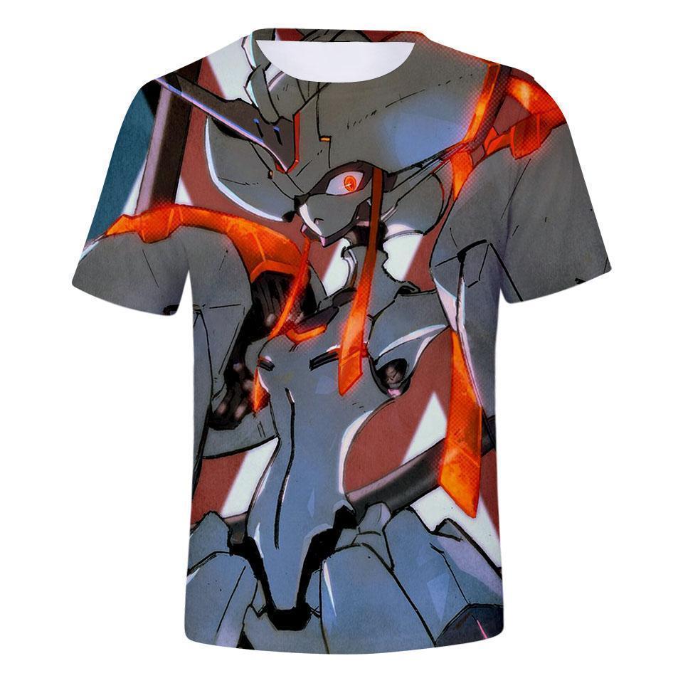 Anime Merchandise T-Shirt M Darling in the Franxx T-Shirt - Battle Strelizia T-Shirt