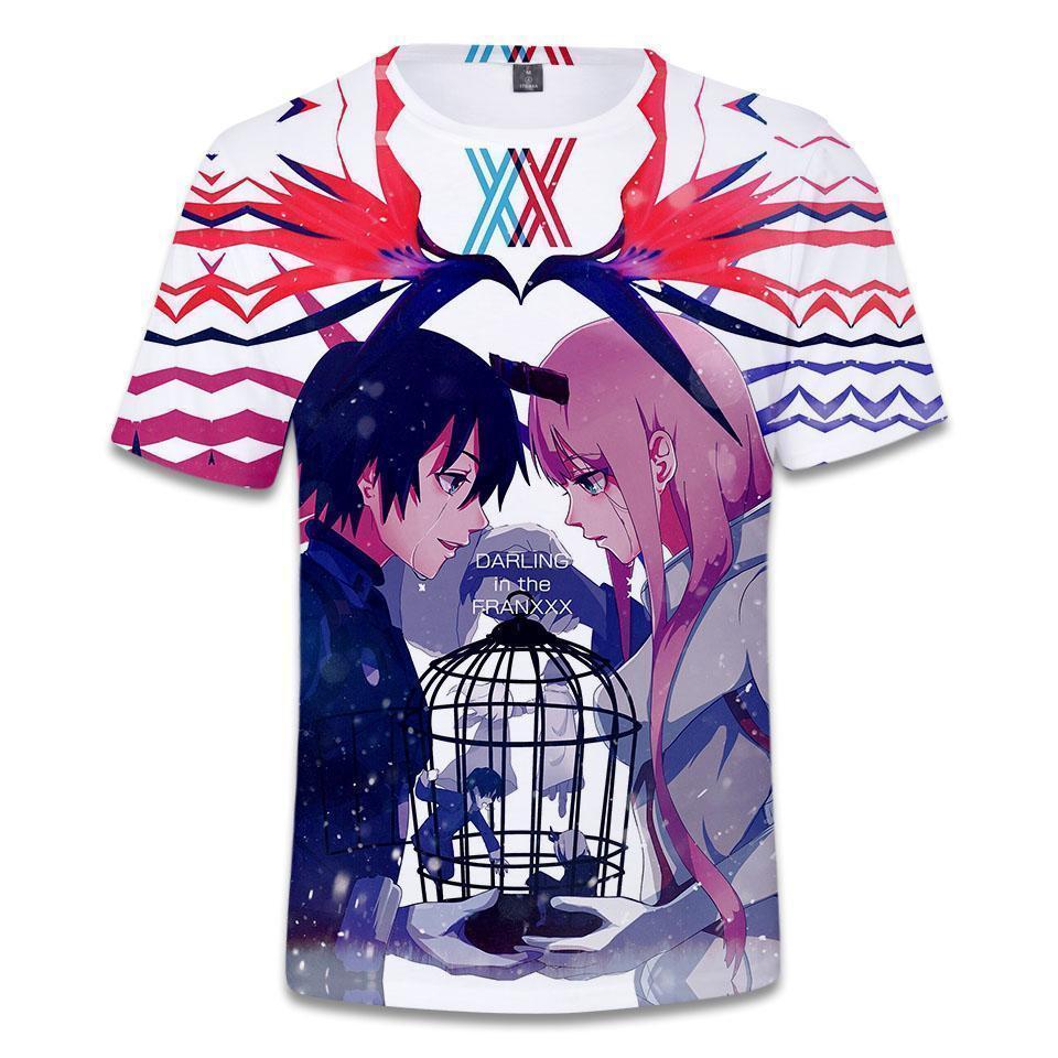 Anime Merchandise T-Shirt M Darling in the Franxx T-Shirt - Caged Darlings T-Shirt