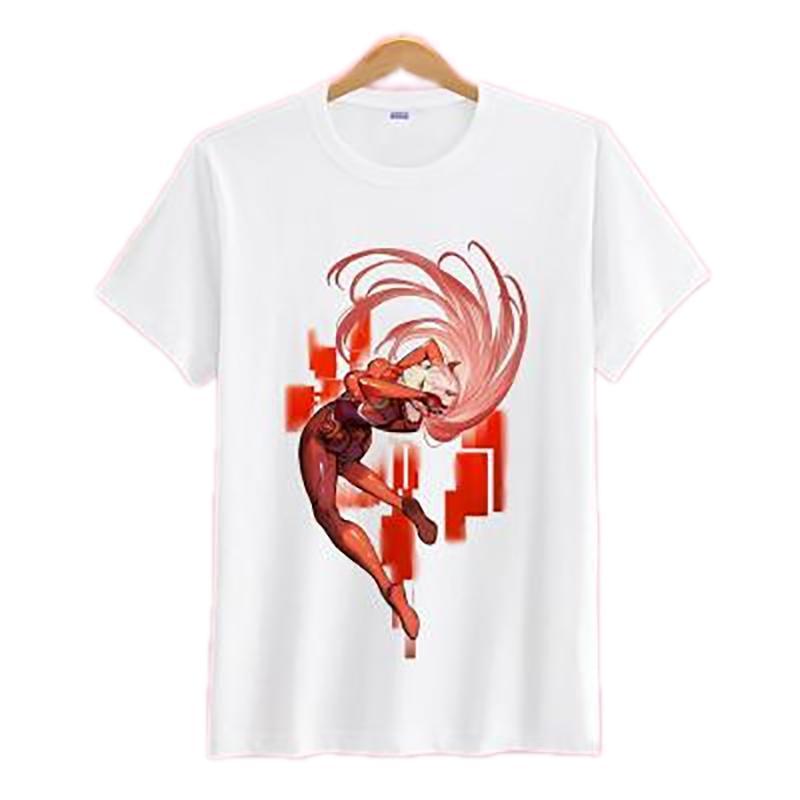 Anime Merchandise T-Shirt M Darling in the Franxx T-Shirt - Mid Action Zero Two T-Shirt