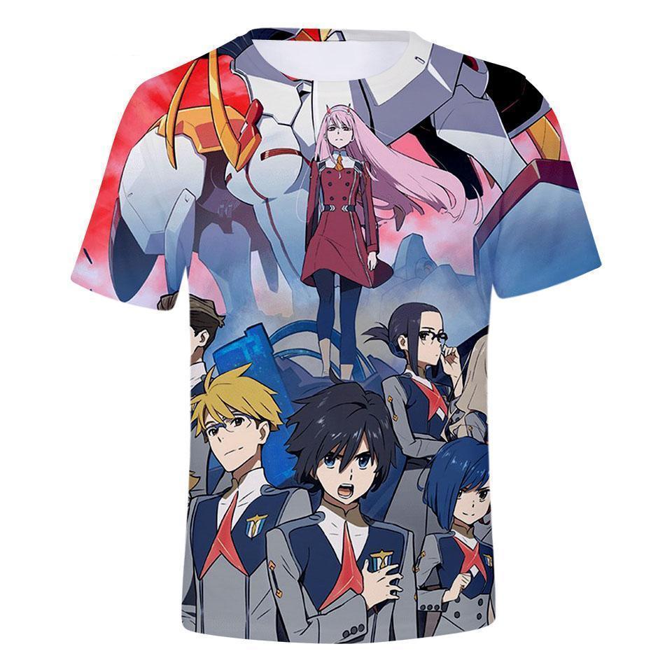 Anime Merchandise T-Shirt M Darling in the Franxx T-Shirt - Season 1 Poster T-Shirt