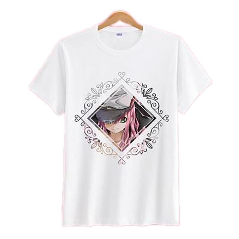 Anime Merchandise T-Shirt M Darling in the Franxx T-Shirt - Zero Two Square Portrait T-Shirt