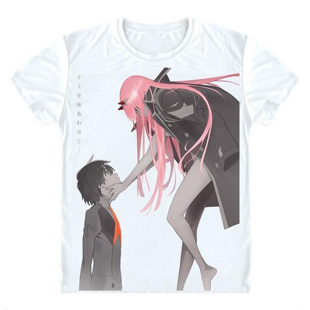 Anime Merchandise T-Shirt M Darling in the Franxx T-Shirt - Zero Two x Hiro T-Shirt
