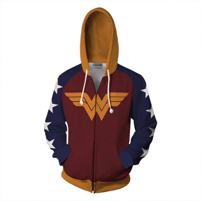 OtakuForm-OP Cosplay Jacket Zip Up Hoodie / XS DC Comic Wonder Woman Cosplay Jacket Zip Up Hoodie