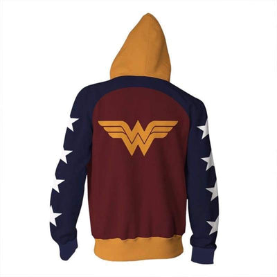 OtakuForm-OP Cosplay Jacket Zip Up Hoodie / XS DC Comic Wonder Woman Cosplay Jacket Zip Up Hoodie