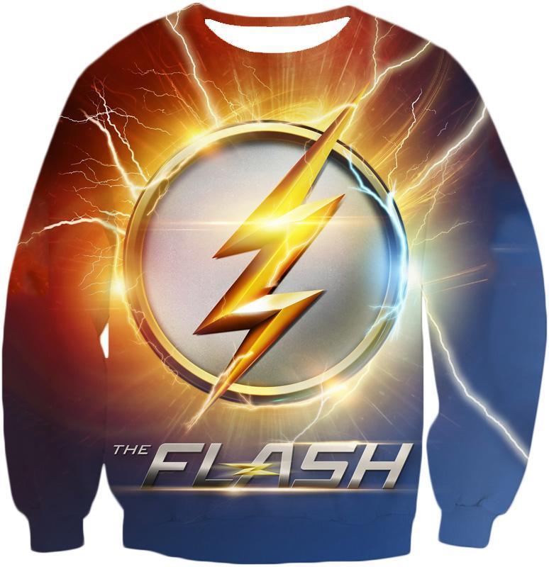 OtakuForm-OP Sweatshirt Sweatshirt / XXS DC Comics The Flash Symbol Sweatshirt - Superhero 3D Sweatshirts And Clothing Sweatshirt