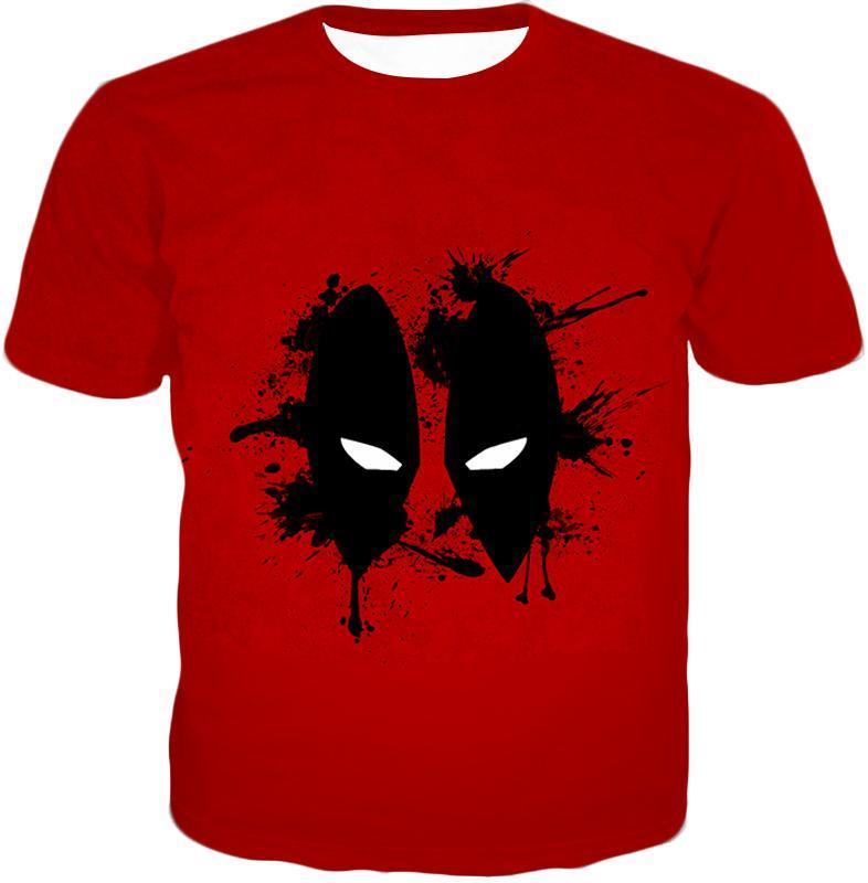 OtakuForm-OP Hoodie T-Shirt / XXS Deadpool Hoodie - Amazing Red Deadpool Masked Patterned Graphic Hoodie