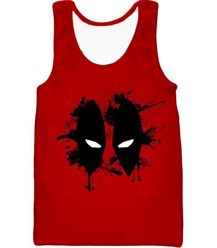 OtakuForm-OP Hoodie Tank Top / XXS Deadpool Hoodie - Amazing Red Deadpool Masked Patterned Graphic Hoodie