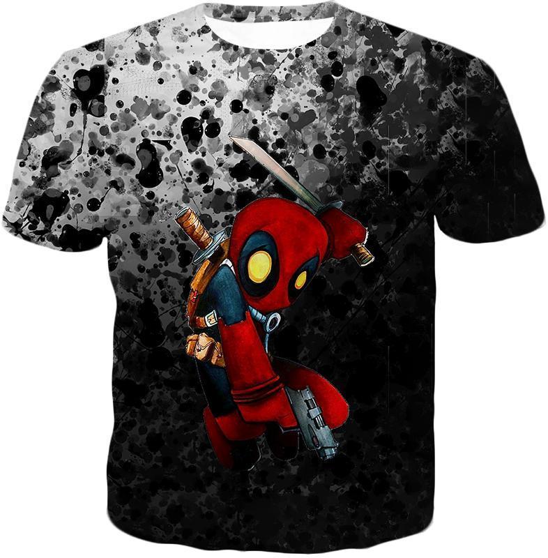 OtakuForm-OP Hoodie T-Shirt / XXS Deadpool Hoodie - Deadpool Figure Graphic Black Hoodie
