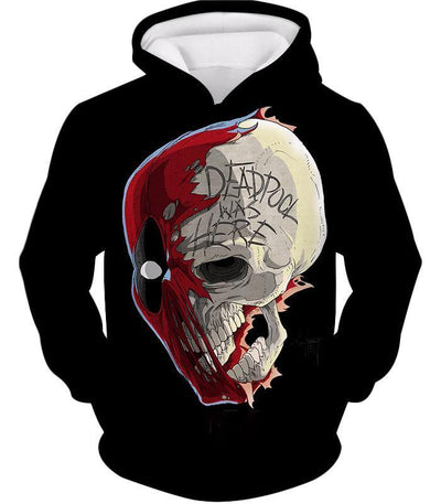 OtakuForm-OP Hoodie Hoodie / XXS Deadpool Hoodie - Deadpool Skull Graphic Black Hoodie