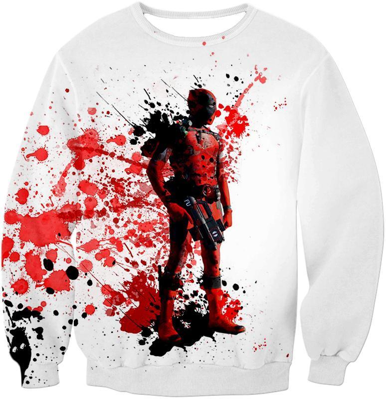 OtakuForm-OP T-Shirt Sweatshirt / XXS Deadpool T-Shirt - Deadly Merchenary Deadpool White T-Shirt
