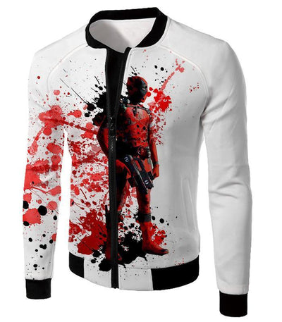 OtakuForm-OP T-Shirt Jacket / XXS Deadpool T-Shirt - Deadly Merchenary Deadpool White T-Shirt