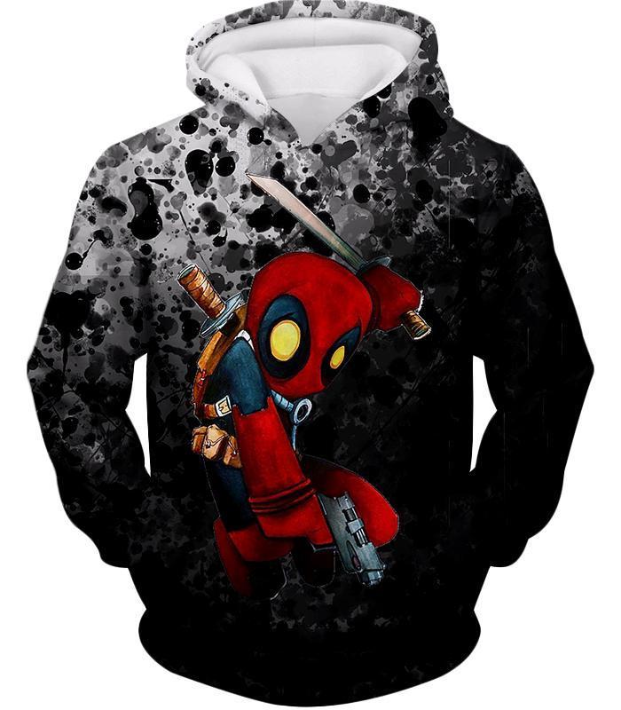 OtakuForm-OP T-Shirt Hoodie / XXS Deadpool T-Shirt - Deadpool Figure Graphic Black T-Shirt