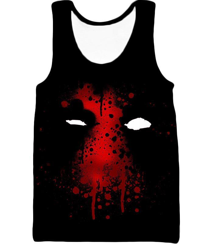 OtakuForm-OP T-Shirt Tank Top / XXS Deadpool T-Shirt - Deadpool Graphic Mask Fan Art All Black T-Shirt