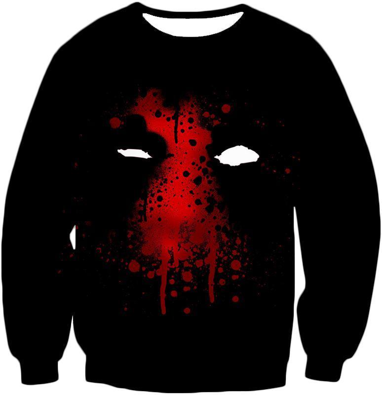 OtakuForm-OP T-Shirt Sweatshirt / XXS Deadpool T-Shirt - Deadpool Graphic Mask Fan Art All Black T-Shirt