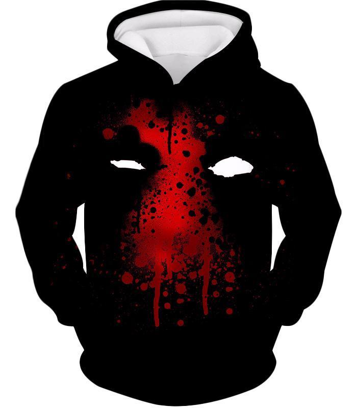 OtakuForm-OP T-Shirt Hoodie / XXS Deadpool T-Shirt - Deadpool Graphic Mask Fan Art All Black T-Shirt