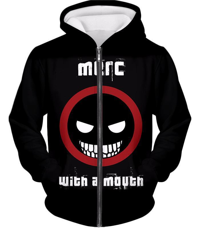 OtakuForm-OP T-Shirt Zip Up Hoodie / XXS Deadpool T-Shirt - Deadpool Graphic Merch With a Mouth Black T-Shirt