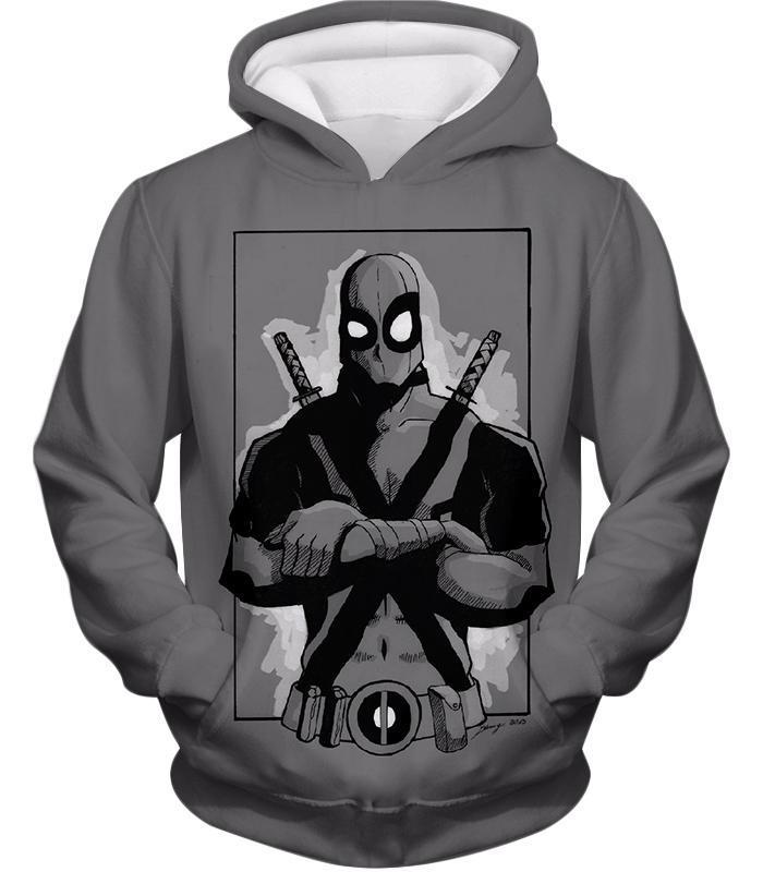 OtakuForm-OP T-Shirt Hoodie / XXS Deadpool T-Shirt - Grey Deadpool Graphic Pose T-Shirt