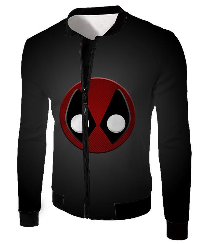 OtakuForm-OP Zip Up Hoodie Jacket / XXS Deadpool Zip Up Hoodie - Favourite Deadpool Logo Black Zip Up Hoodie