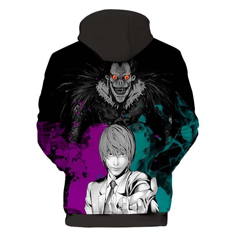 Death Note Hoodie XXS Death Note Light and Ryuk Smiling - Death Note Merchandise Hoodie