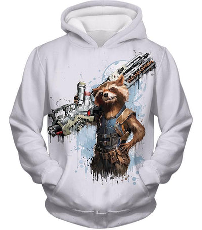 OtakuForm-OP T-Shirt Hoodie / XXS Destoyer  Raccoon Rocket White T-Shirt