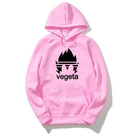 Anime Merchandise Black on Pink / M Dragon Ball Hoodie - Vegeta Brand Logo (Various Colors) Pullover Hoodie