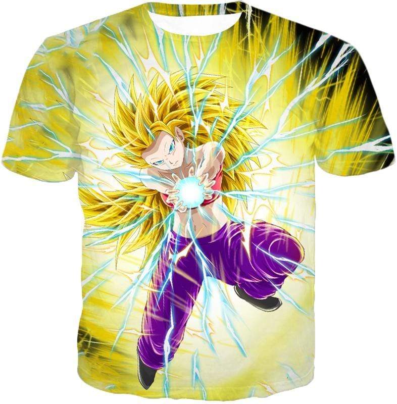 OtakuForm-OP T-Shirt T-Shirt / XXS Dragon Ball Super Amazing Super Saiyan 3 Caulifla Cool Action Anime Graphic T-Shirt - Dragon Ball Super T-Shirt