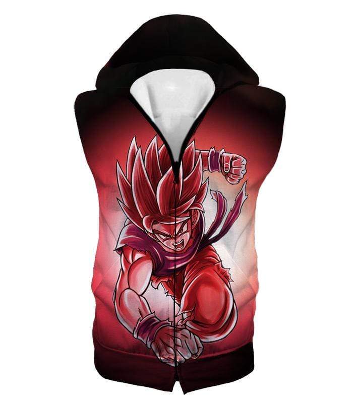OtakuForm-OP Sweatshirt Hooded Tank Top / XXS Dragon Ball Super Amazing Warrior Goku Super Saiyan God Red Sweatshirt