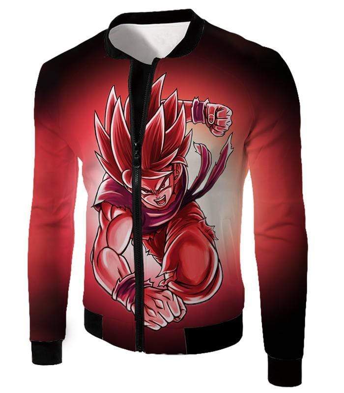 OtakuForm-OP Sweatshirt Jacket / XXS Dragon Ball Super Amazing Warrior Goku Super Saiyan God Red Sweatshirt