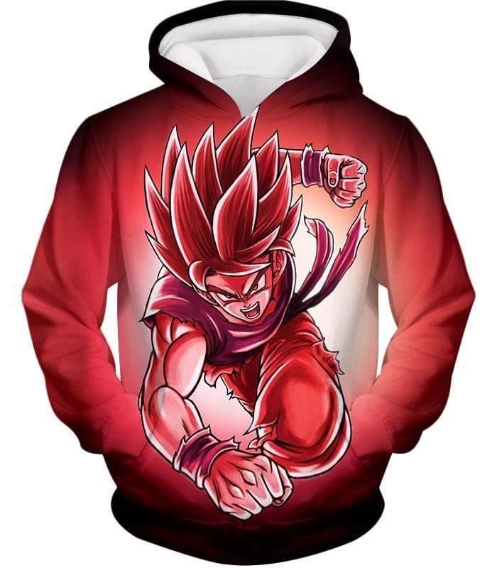OtakuForm-OP Sweatshirt Hoodie / XXS Dragon Ball Super Amazing Warrior Goku Super Saiyan God Red Sweatshirt