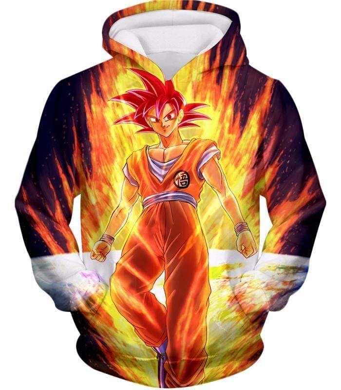 OtakuForm-OP Sweatshirt Hoodie / XXS Dragon Ball Super Awesome Anime Art Goku Super Saiyan God Cool Graphic Sweatshirt