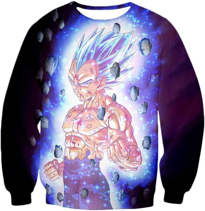 OtakuForm-OP Sweatshirt Sweatshirt / XXS Dragon Ball Super Awesome Hero Prince Vegeta Super Saiyan Blue Cool Sweatshirt - DBZ Clothing Sweater