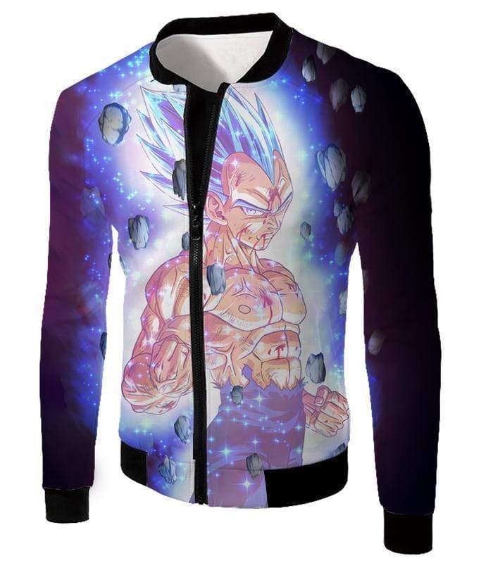 OtakuForm-OP Sweatshirt Jacket / XXS Dragon Ball Super Awesome Hero Prince Vegeta Super Saiyan Blue Cool Sweatshirt - DBZ Clothing Sweater